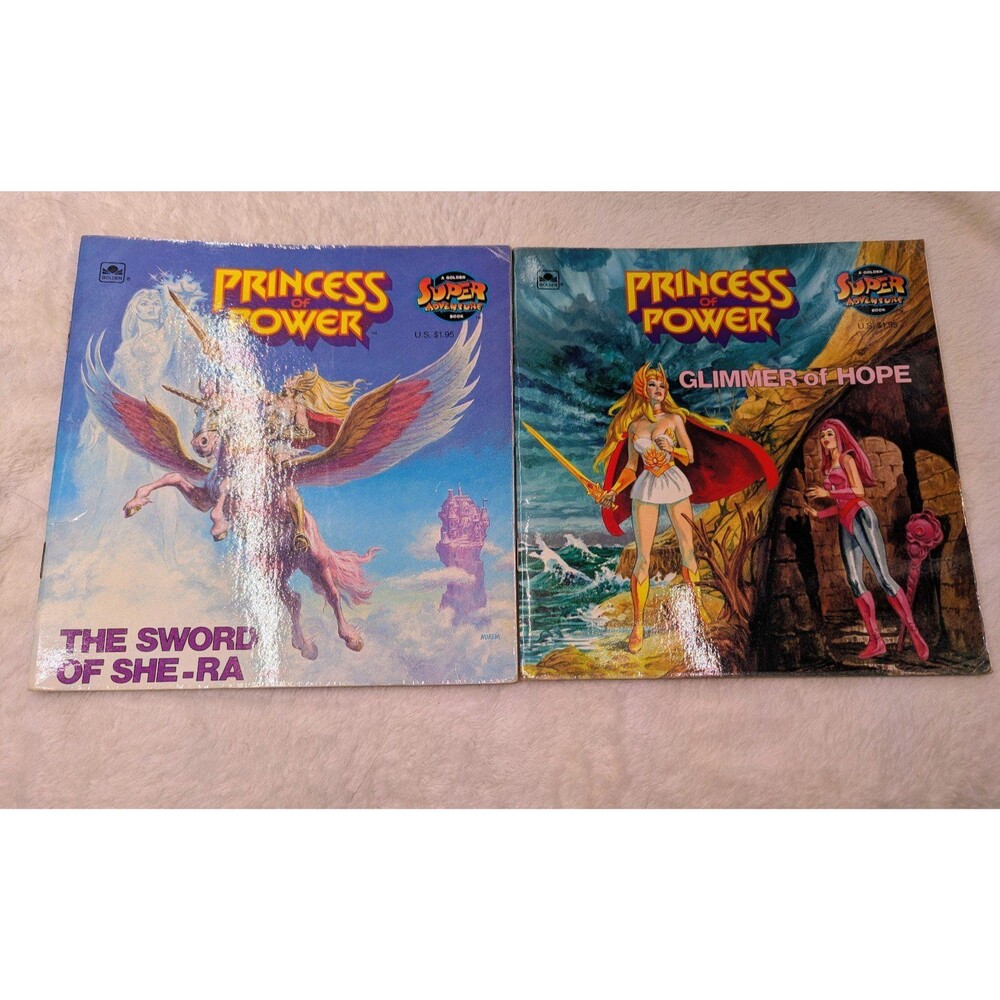Vintage She-ra princess of power set of 2 books complete no tears in paper